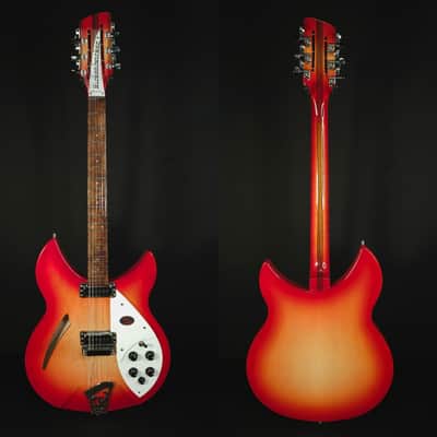 Rickenbacker 330/12 String Hollow Guitar Fireglo With Hard Shell Case image 2