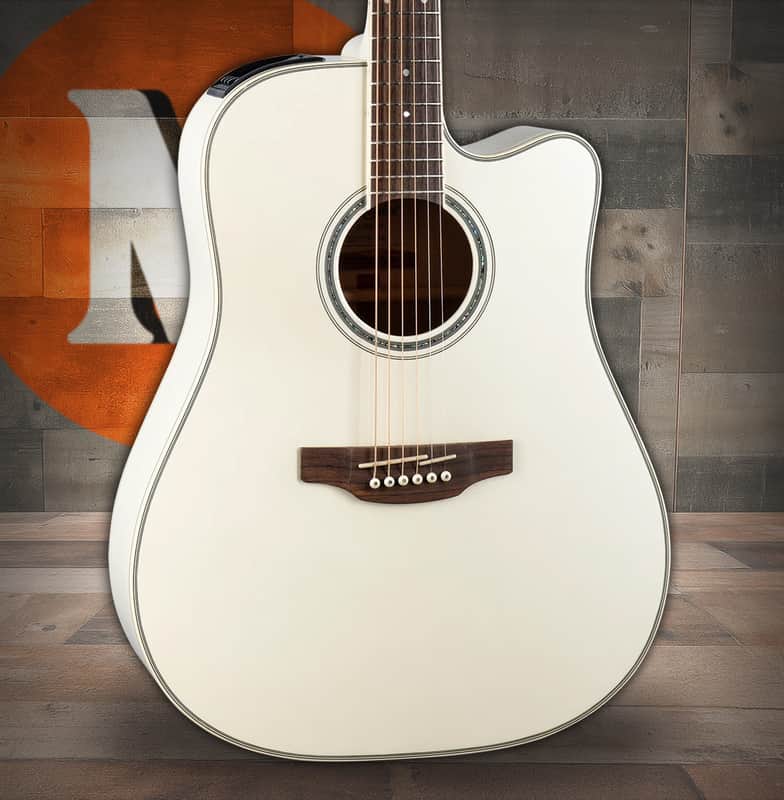 Takamine GD37CE - Gloss Pearl White (TAKGD37CEPW) image 1