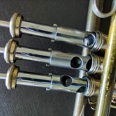 Bach Mercedes New York Bb Trumpet 1st Valve Trigger 3rd Valve Slide 1934 image 3