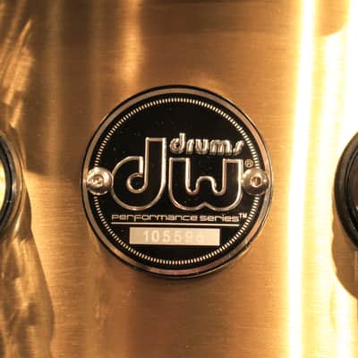 DW Performance Series 5.5X14 Thin Brass Snare Drum - New! image 5