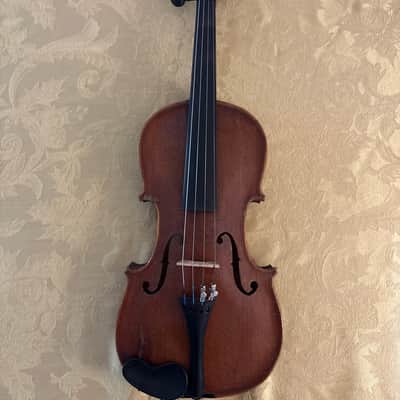 Hopf Antique Flat-Bridge Fiddle 19th Century 4/4 Violin with Case image 9