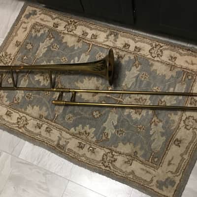 MARTIN "THE MARTIN COMMITTEE" 1948 HANDCRAFT TROMBONE ORG. LAC SERVICED GREAT SLIDE NO WEAR CASE SBK image 2