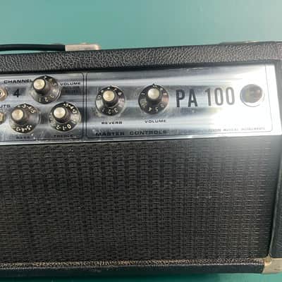 Immagine Fender PA 100 Mixer Amplifier Guitar Bass 100 watt 1970s amp - 3