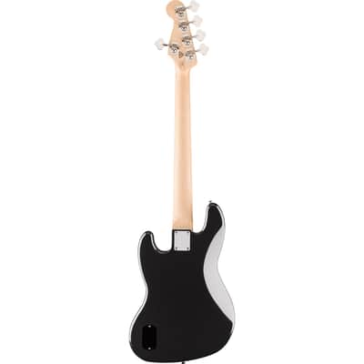 Squier Affinity Series Active Jazz Bass V - Maple Fingerboard, Black Metallic image 6