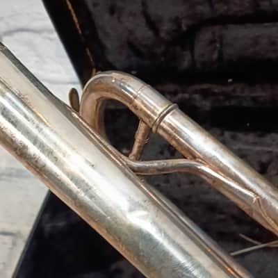 E Benge Resno Tempered Bell Silver Trumpet Los Angeles AS IS Trumpet image 9