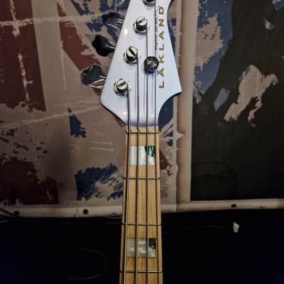 Lakland Skyline 44-60 Custom 2018 - Present - Ice Blue Metallic image 3