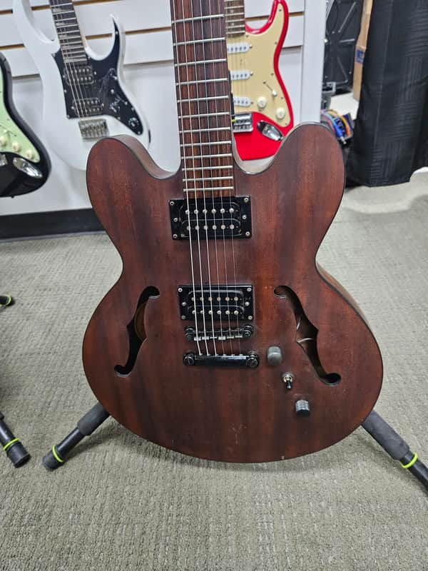Epiphone Dot Studio Semi-Hollow Electric Guitar 2005 Worn Brown – Good Condition image 1