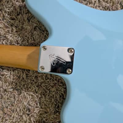 Squier/Fender Classic Vibe 70s Daphne Blue Jaguar partscaster image 4