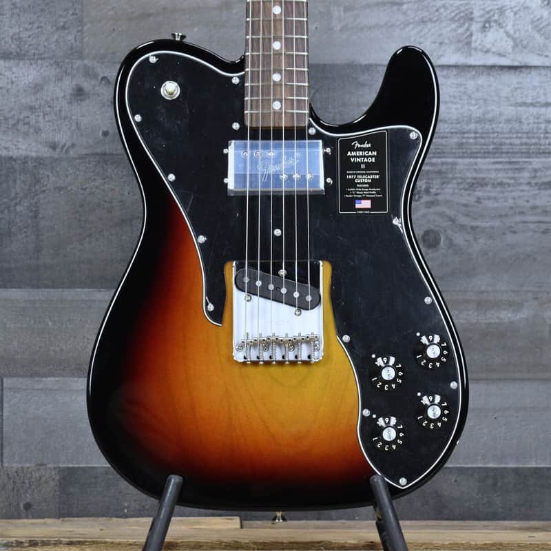 Mint Fender American Vintage II 1977 Telecaster Custom - 3-Color Sunburst with Hardshell Case image 1
