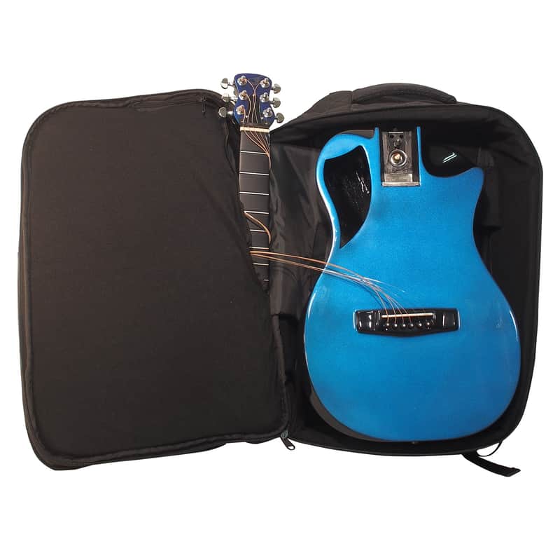 Journey Instruments OF660BP Stylized 00 Body Shape 6-String Travel Acoustic Guitar w/Gig Bag & Pickup image 1