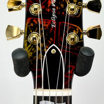 ESP ESP USA Custom Shop Eclipse with EMG 57/66 Gold HW with Case - Hellfire Serial#: US25374 image 5