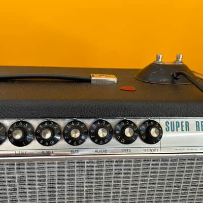Fender Super Reverb "Drip Edge" 2-Channel 40-Watt 4x10" Guitar Combo 1968 - 1969 - Silverface image 3