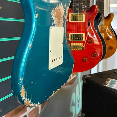 Fender Custom Shop 1959 Stratocaster Heavy Relic Ocean Turquoise 2023 Electric Guitar image 10