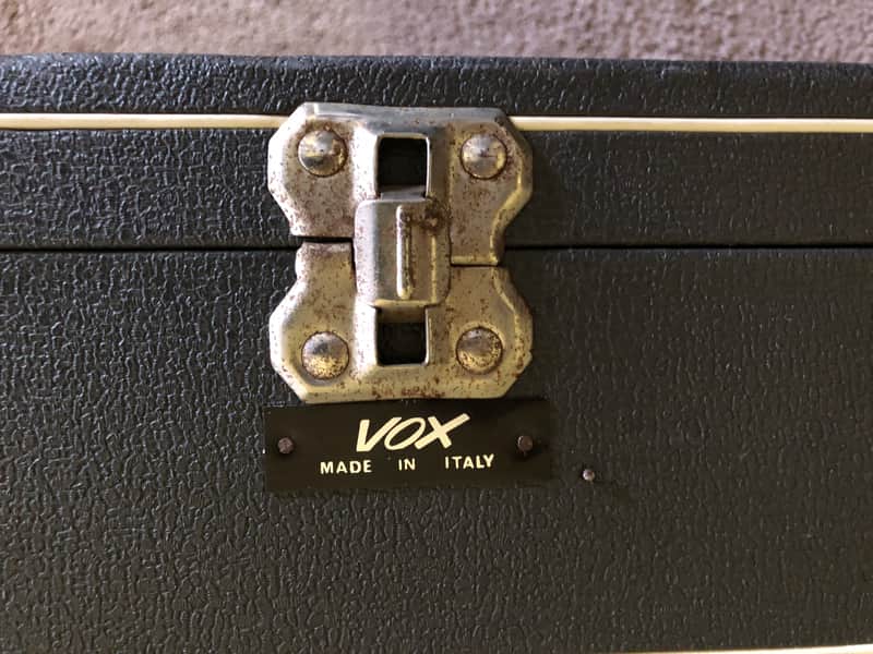 Vintage Vox Teardrop Case - Made in Italy 1960s 42.5"x16" Orange Guitar Bass Electric Acoustic Hollowbody Thinline image 1
