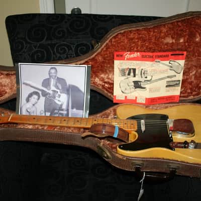 Left Handed 1952 Fender Blackguard Tele, Likely the First True Lefty Telecaster Ever Built! image 1