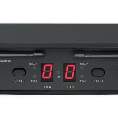 Samson Concert 288 Dual Channel Wireless All-In-One System with Q6 Handheld LM5 Lavalier and HS5 Headset Microphones (CH288 CB288/CR288) - H Band image 2