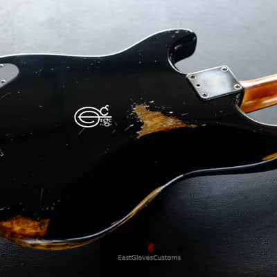 Fender Deluxe Comtemporary Stratocaster Floyd Rose System III Tremolo Black MIJ Relic Aged (RARE) image 10