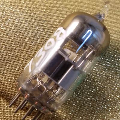 Sylvania JAN 7308 AT1000 TESTED Vacuum Tube USA military E188CC dual triode 1972 image 8