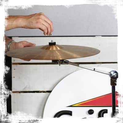 Cymbal Boom & Straight Stand Combo Set (4x Stands) by GRIFFIN | Percussion Drum Hardware Kit with Arm Counterweight Adapter & Double-Braced Legs for Mounting Crash, Ride & Splash Cymbals image 11