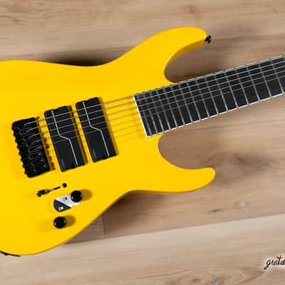 ESP LTD SC-608B Stephen Carpenter 8-String Baritone Guitar w/ Case – Yellow image 8