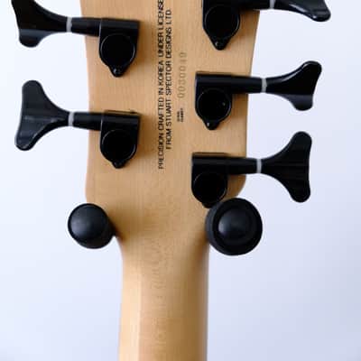 Spector Q5 Pro 5 string bass Amber Burst Finish + EMGHZ Pickups + EMG BTS Preamp + Original Case image 5