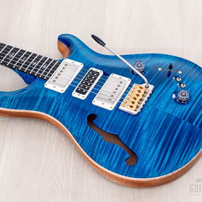 2023 Paul Reed Smith Wood Library Special 22 Semi-Hollow 10 Top Aquamarine w/ Case, Tags image 8