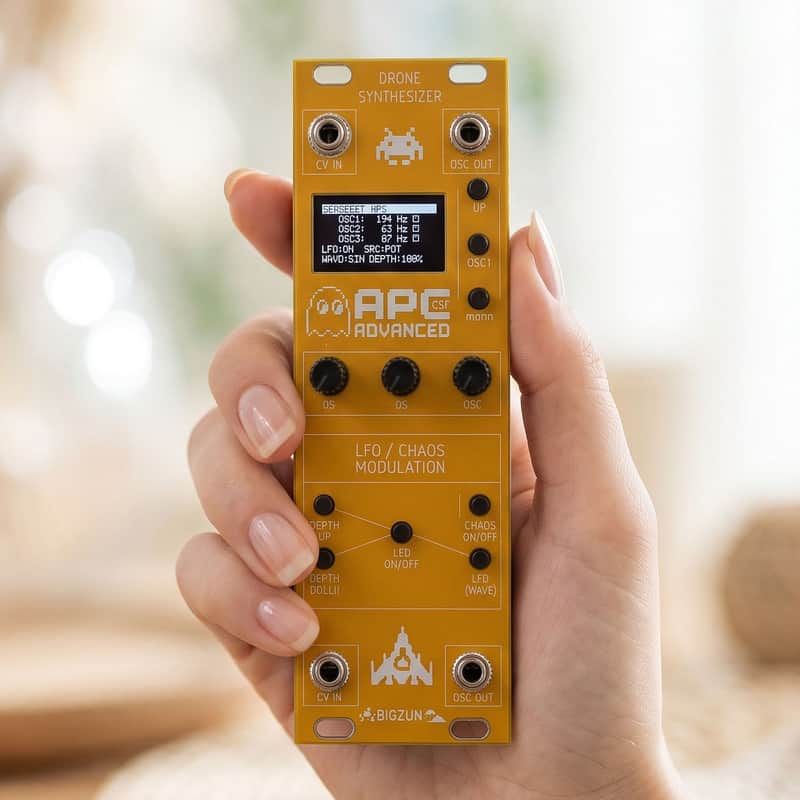 Advanced APC - 3-Oscillator Atari Punk Console Eurorack Module, 8HP Drone Synth, LFO, Chaos & CV Modulation, Circuit-Bent Punk Generator image 1