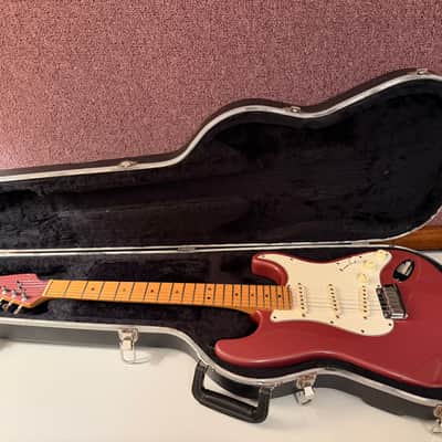 1995 Fender American Standard Stratocaster with Matching Headstock - Burgundy Mist image 3