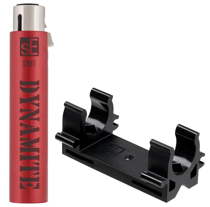 Se Electronics DM1 Active Inline Microphone Preamp for Ribbon Mics+Mounting Clip image 1