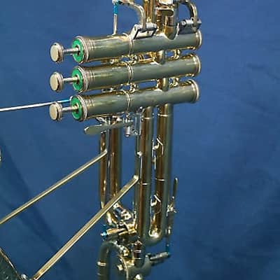Jazzophone USA made Jazzophone 2024 Yellow Brass Saxophone Trumpet image 8