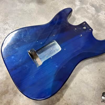 Guitar Fetish Paulownia ULTRA Lightweight Stratocaster Guitar Body (2000s, Sapphire Trans) image 12