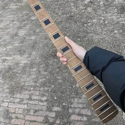 Roasted Maple Wood 4 String Jazz Bass Style Neck, 20 Frets Maple Fingerboard