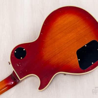 1983 Greco Mint Collection EGC68-50 Custom Cherry Sunburst w/ Screamin PAFs, Japan Fujigen image 14