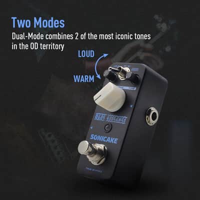 SONICAKE MiniLane Blue Skreamer Vintage Dumble-Style Overdrive Guitar Effects Pedal(U.S. domestic inventory) image 3