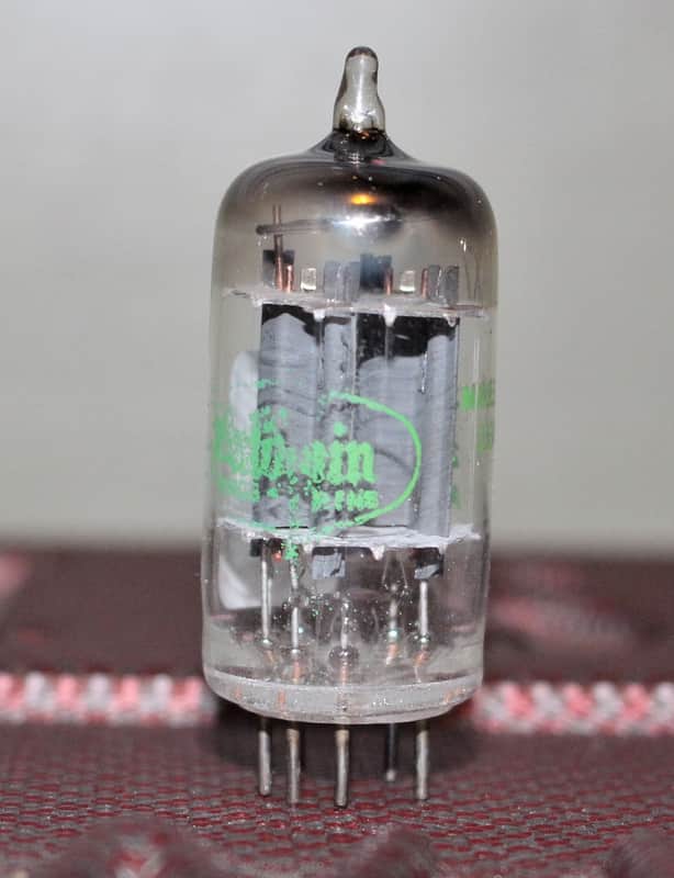 SYLVANIA 12AX7 ECC83 1ST VERSION LONG PLATE D GETTER COPR GRID POST TIGHT BALANCE TEST NOS+++ VINTAGE 1959 image 1