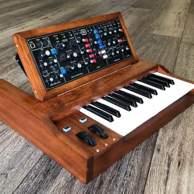 Custom 25 Note Keybed & Enclosure for Behringer Model D 2019 Walnut image 1