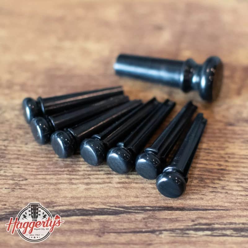Martin Bridge And Endpins: Polished Black image 1