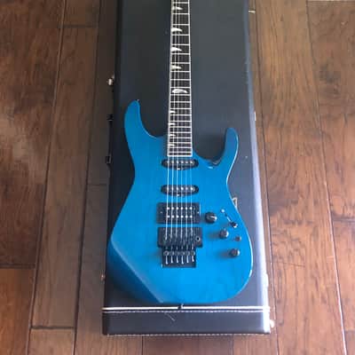 Kramer Pacer Custom II  1990 Transparent Teal / Electric Blue image 1