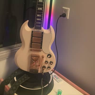 Gibson Custom Shop 60th Anniversary '61 Les Paul SG Custom 2021 - Polaris White image 1