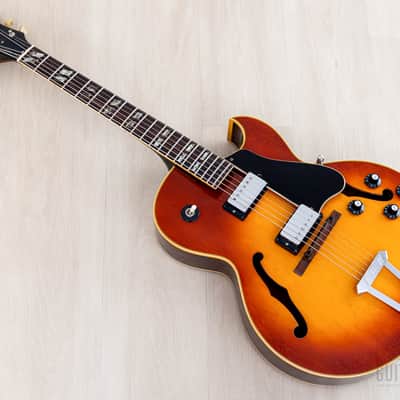 1970 Gibson ES-175 D Vintage Hollowbody Guitar Ice Tea Sunburst, Collector-Grade w/ Pat # T Tops, Case image 14