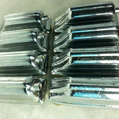Rogers 8x Beavertail Bass Drum Lugs Chrome Cleveland/Dayton Vintage60s Powertone - Very Good image 3