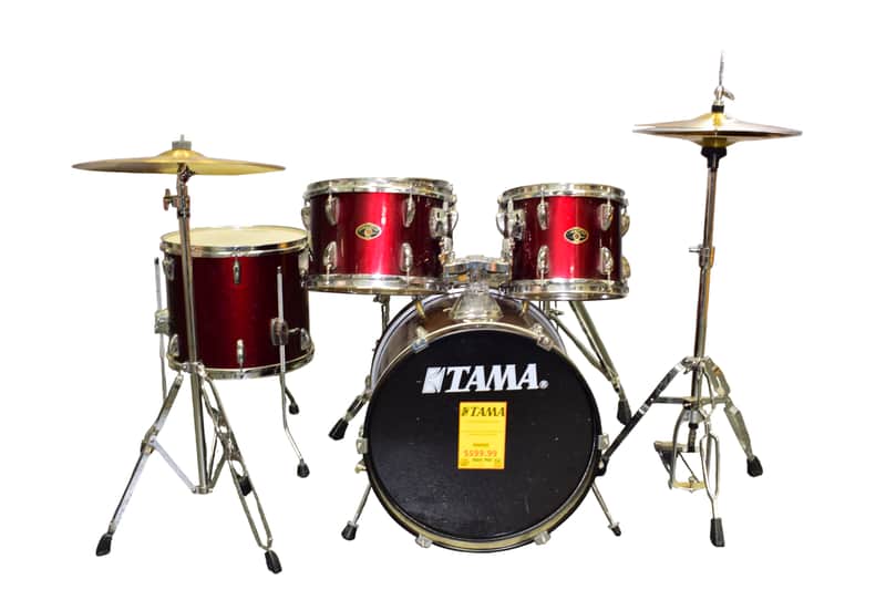 Tama Stagestar 5-Piece Drum Set, Wine Red with Hardware & Cymbals image 1