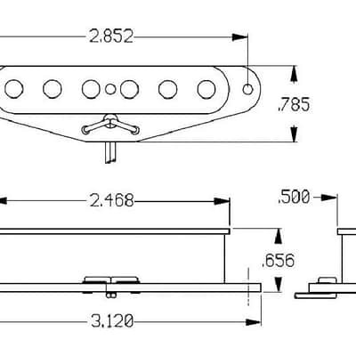 Seymour Duncan APTL-1 Alnico II Pro Lead (bridge) Tele Pickup image 6