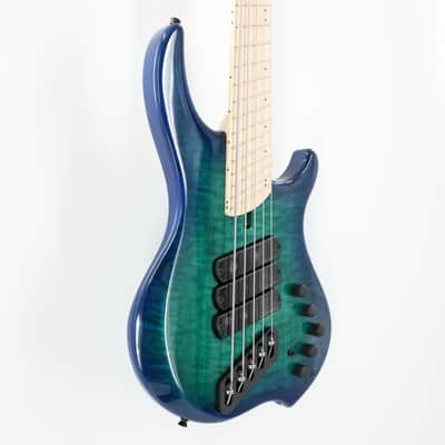 Dingwall Combustion 3X 5-String Multi-Scale Bass - 3-Pickup Quilt Top Whalepoolburst w/Maple Fretboard image 2