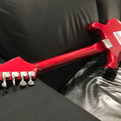 Fernandes The function stratocaster Japan  Left Hand Lefty Emg !1984-1987 Candy Apple Red image 4