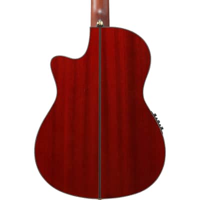 Ibanez GA35TCE GA Classical Acoustic Electric Guitar - Sapphire Red High Gloss image 11