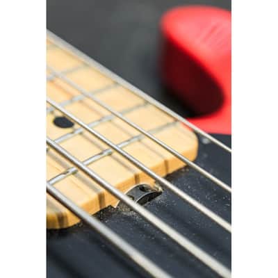 1988 Ernie Ball Music Man Stingray 5 fire engine red image 9
