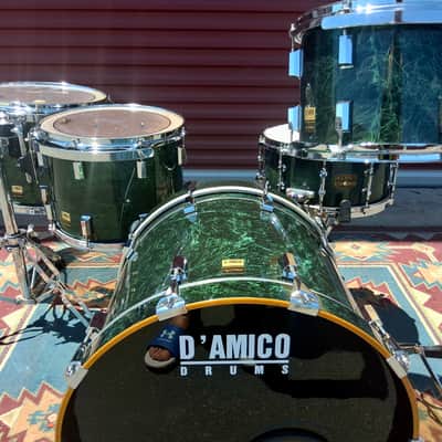 D'Amico Custom 5pc kit RARE 90s - Green Marble image 3