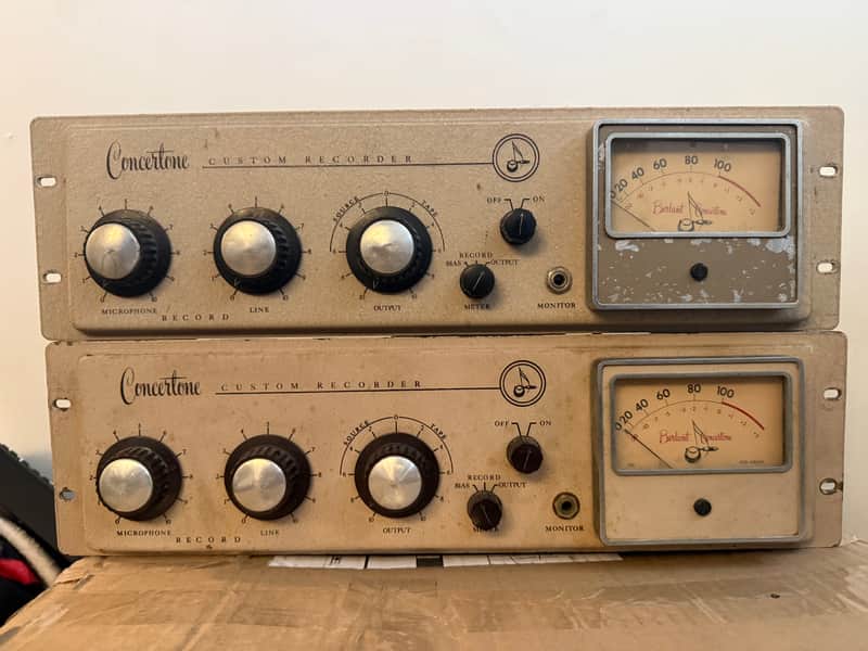 Berlant Concertone preamp pair 1950-1960 - Sand white image 1