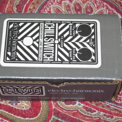 very lightly handled Electro Harmonix EMPTY CARDBOARD BOX + orig Owner's Instructions ONLY for Chillswitch Momentary Line Selector (NO pedal, NO warranty / registration paperwork) specifically from 2012 (can be home for different year Chillswitch pedal) image 5